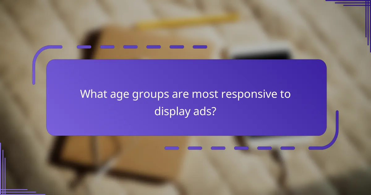 What age groups are most responsive to display ads?